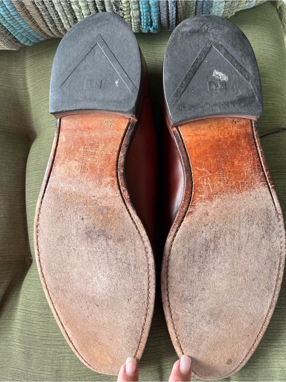 Allen Edmonds Chili Leather Brown Split men’s shoes - Picture 6 of 6
